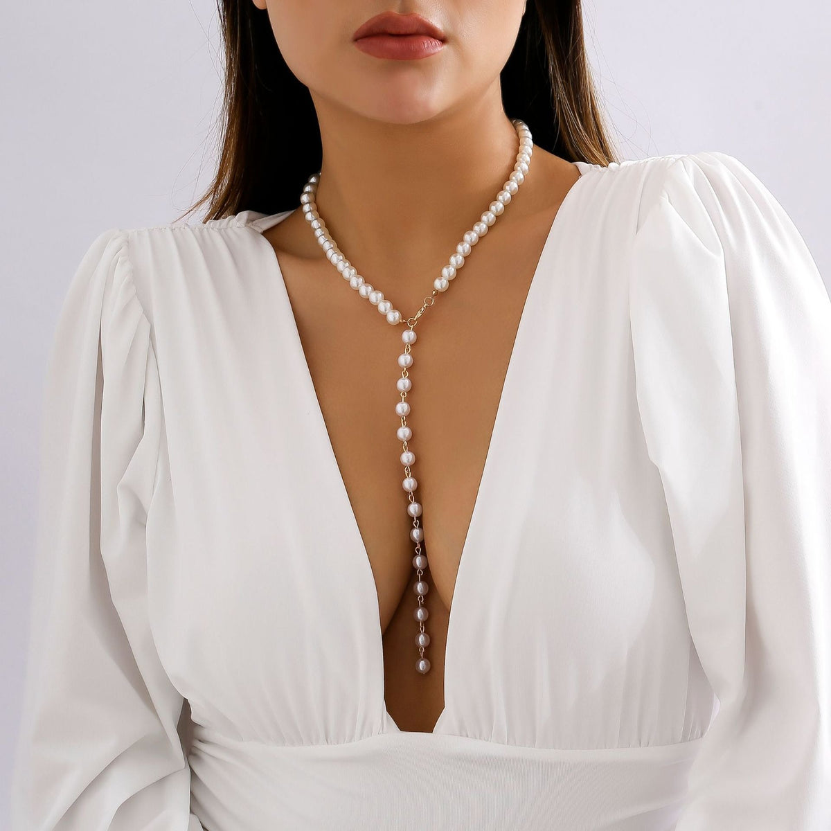 Brave Light Punk Ccb Beads Long Chain Necklace