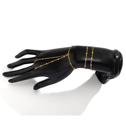 Multi-layer Sequin Chain Ring Bracelet