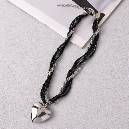 Double Wrapped Pearl love Necklace for Women