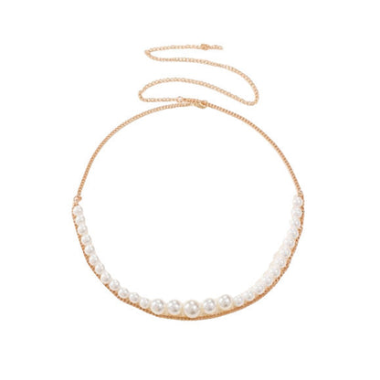 Imitation Pearl Waist Chain Elegant Baroque Pearl Pendant