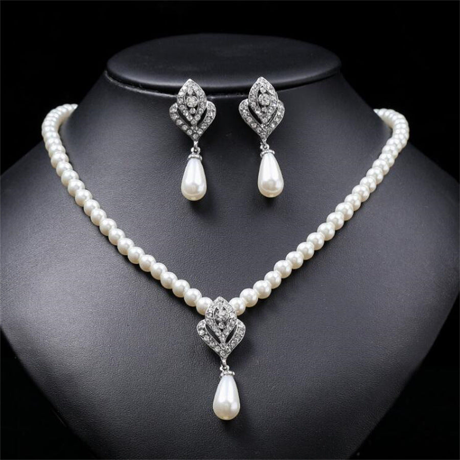 Handmade Pearl Bridal Wedding Jewelry Sets