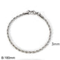 Women's & Men's Popular Simplicity Gold Stainless Steel Hemp Bracelets