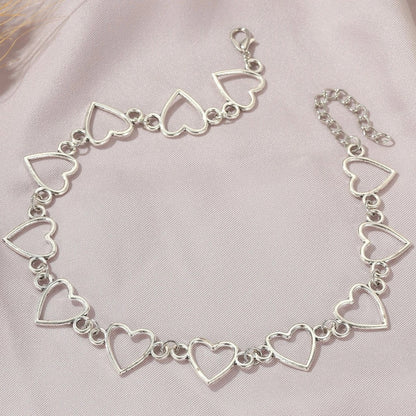 Sweetness Heart Love Chain Heart Chain Necklace