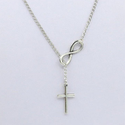 Lucky Infinity Cross Necklace Jewelry
