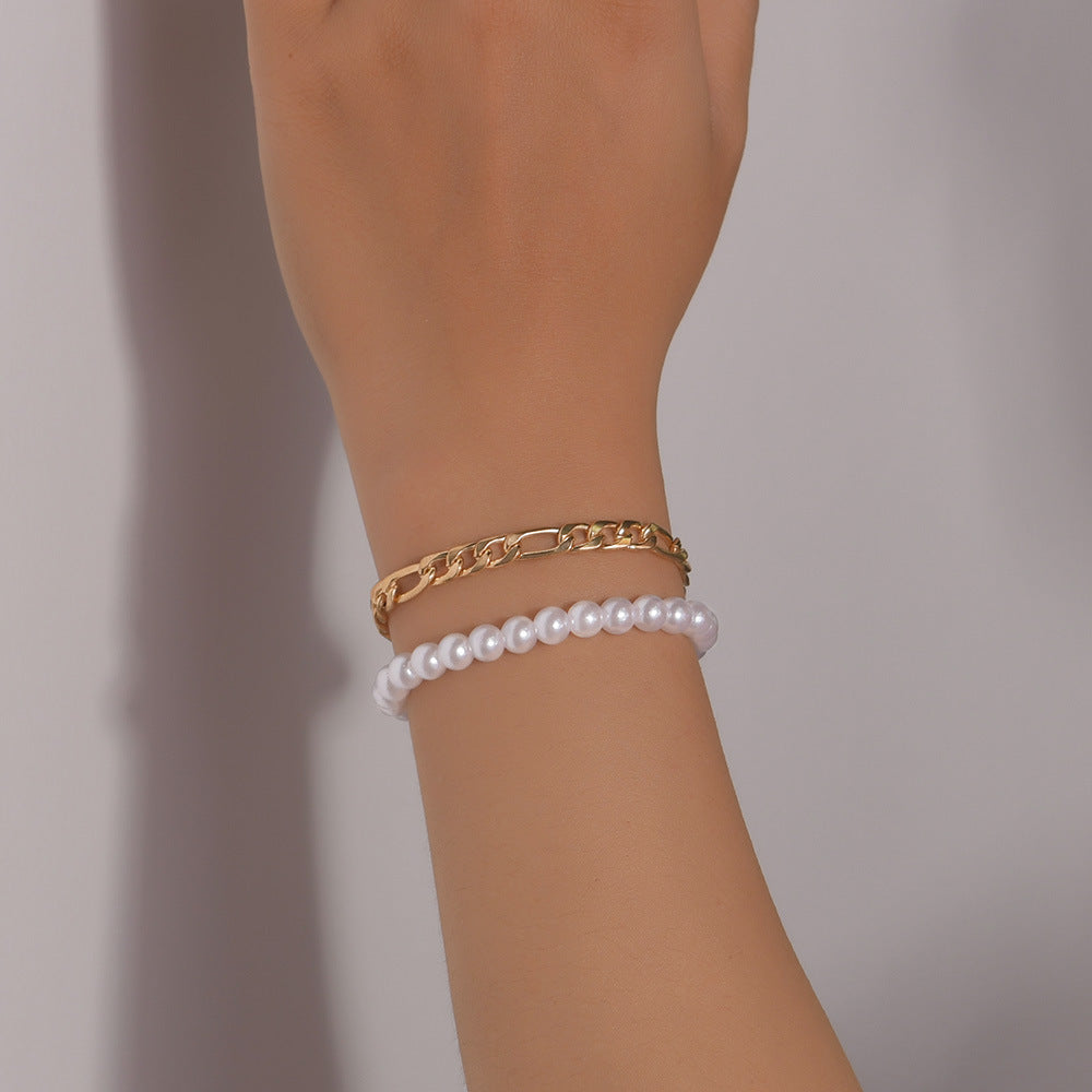 Fashion Charm Pearl Chain Bracelet