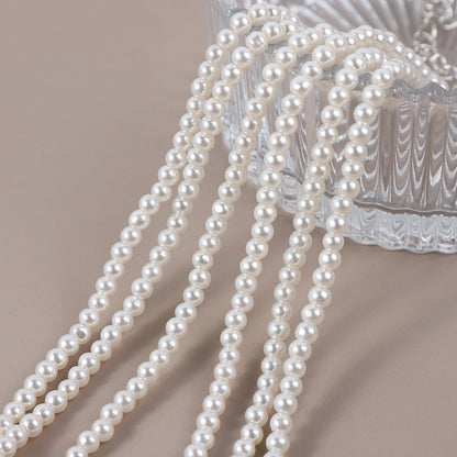 Vintage Double Layer Baroque Imitation Pearl Bead Necklace Choker