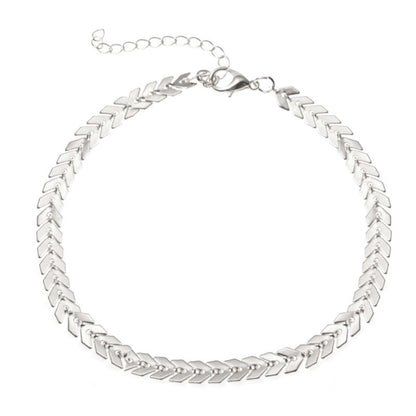 Bohemian Fish Bone Arrow Anklet Jewelry