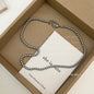 Design Sense French Retro Gray Pearl Female Stylish Necklaces