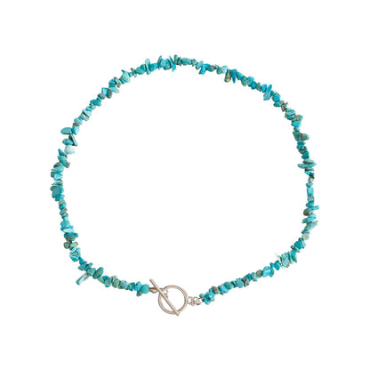 Bohemian Natural Stone Beaded Choker Necklace