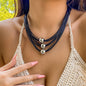 short bead string jewelry necklace