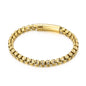Stainless steel square pearl bracelet