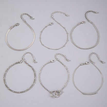 Double Layer Chain Anklet Bracelet for Women