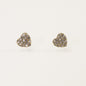Metal Love Heart Rhinestone Earring