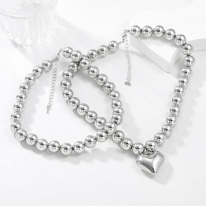 Multi-layer CCB love Pendent Necklace