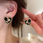 Love Heart Flower Earrings