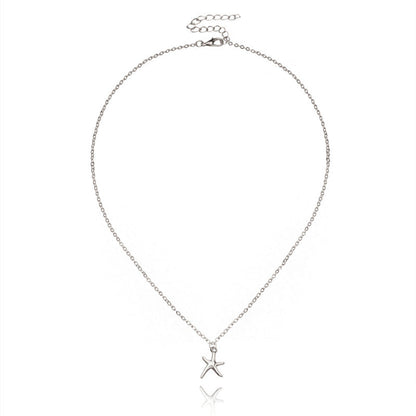 Summer Beach Style Starfish Pendant Necklace