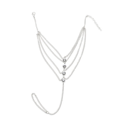 Crystal Tassel Chain Anklet Jewelry