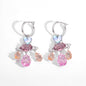 Colored zircon necklace clavicle crystal set ornaments