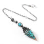 Sier Colorful Crystal Pendulum Stone Gravel Pendants