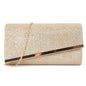 Fashion hard bag clutch metal chain bag