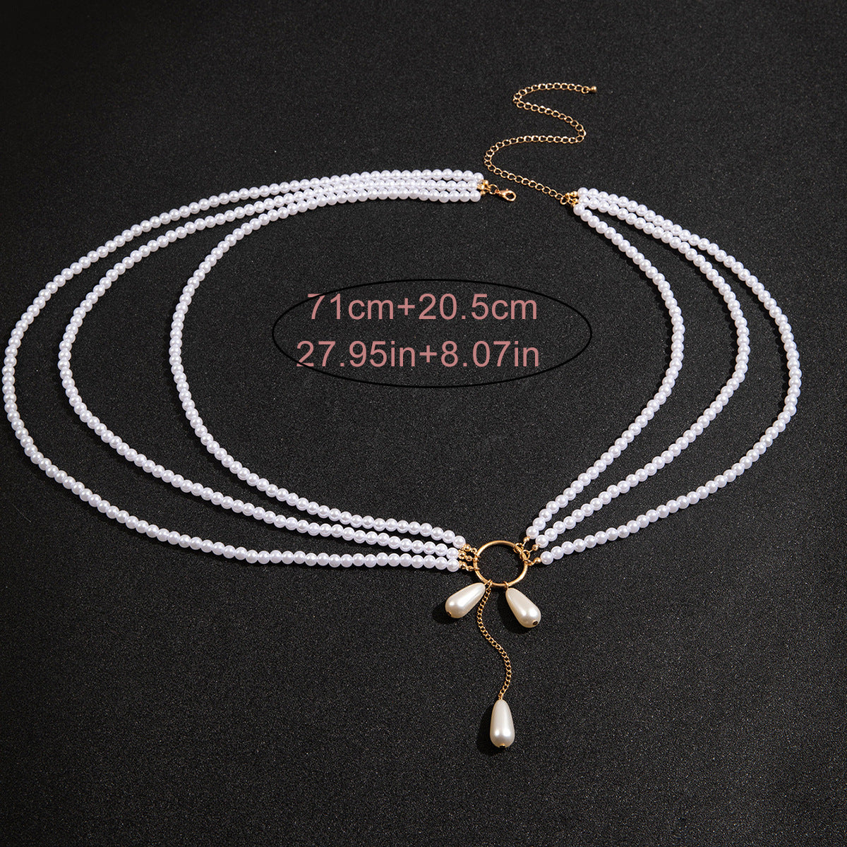 Bestone Rhinestone Chain Waist Multi-layer Body Chain