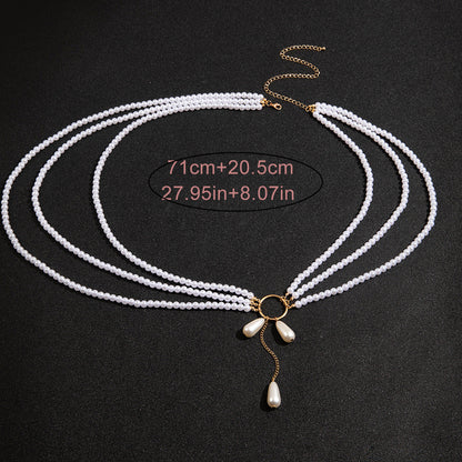 Bestone Rhinestone Chain Waist Multi-layer Body Chain
