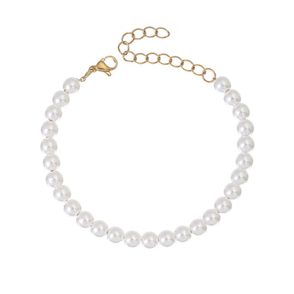 Beauty Pearl Beads Chain bracelet
