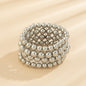 Women's Ornament Exaggerated Beaded Twin Punk Minority Simple Necklaces