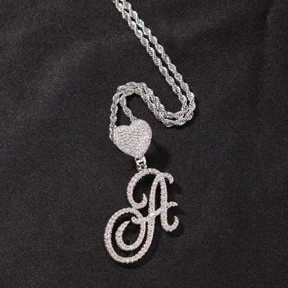 mens gold chain love button head floral necklace