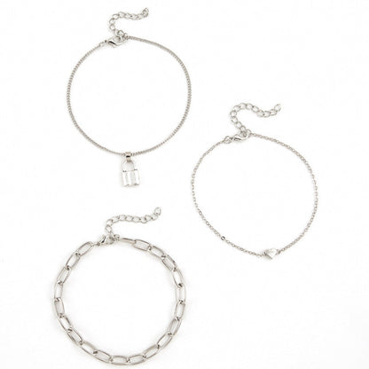 Bohemia Heart Charm Chain Ankle Bracelet