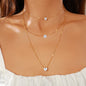 Bohemian Necklace Multi Layered Related Clavicle Chain Necklace