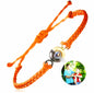 Hand-woven customized color picture personal color photo bracelet