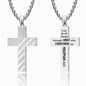 Men's National Flag Cross Stainless Steel Necklaces