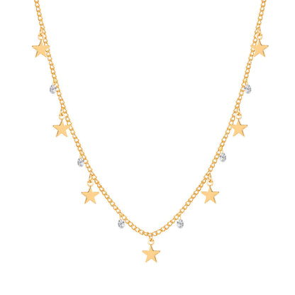 Multi Star Stone Charms Jewelry Necklace
