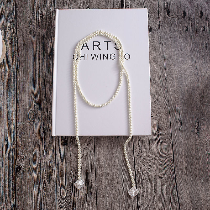Vintage Trendy Pearl Tassel Necklace for Women