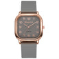 Fashionable quartz women's watch with silicone strap
