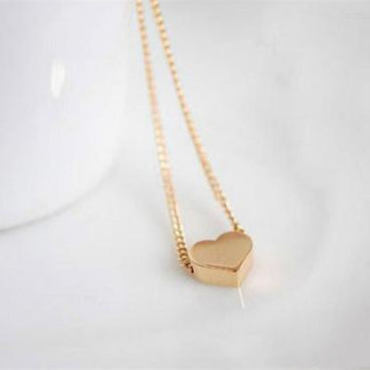 Heart Necklace Mini love Glossy Pendant
