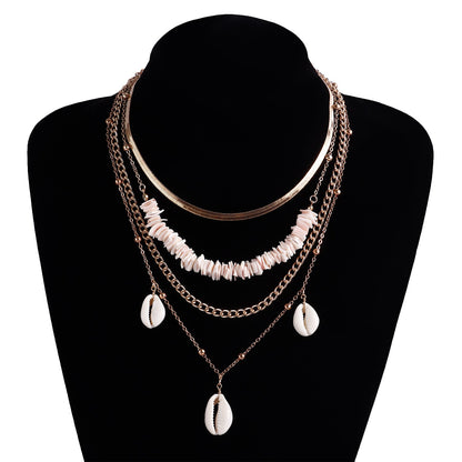 Handmade Pearl Choker Necklace Irregular Pearl Multy Layered