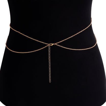 Sexy Cross Chest Chain Exaggerated Beach Casual Full Body Chain