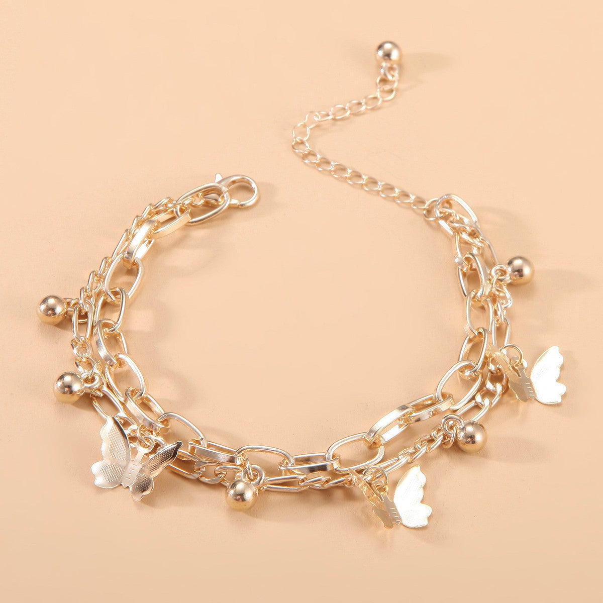 Bohemian Summer Bracelet for Women Girls Butterfly Pendant