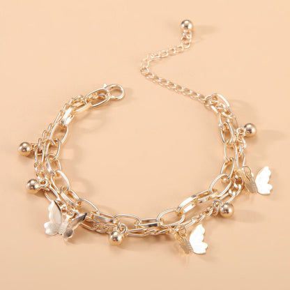 Bohemian Summer Bracelet for Women Girls Butterfly Pendant