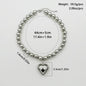 Chunky Heart Shape Exaggerated Big Beads Choker Necklace