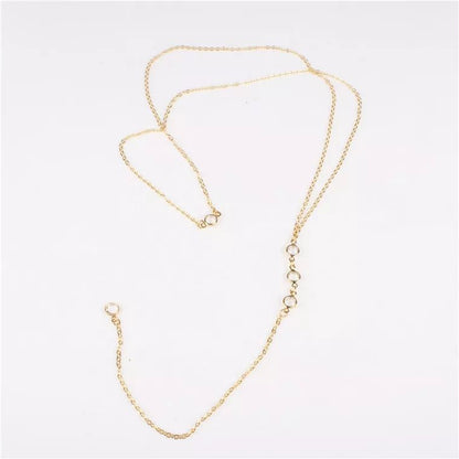 Ornament Fashion Water Drops Back Chain Necklaces
