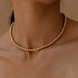 Chain Round Beads Beaded Necklace