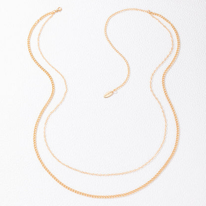 Trendy Sexy Double Layer Chain Necklace