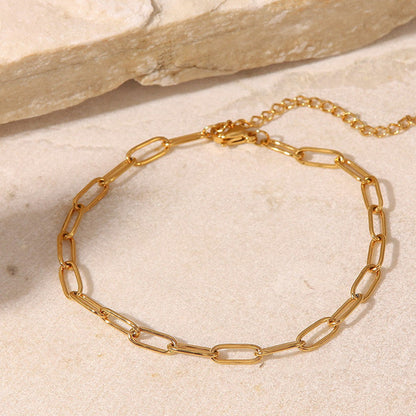 Paperclip Thick Chain Anklet Jewelry