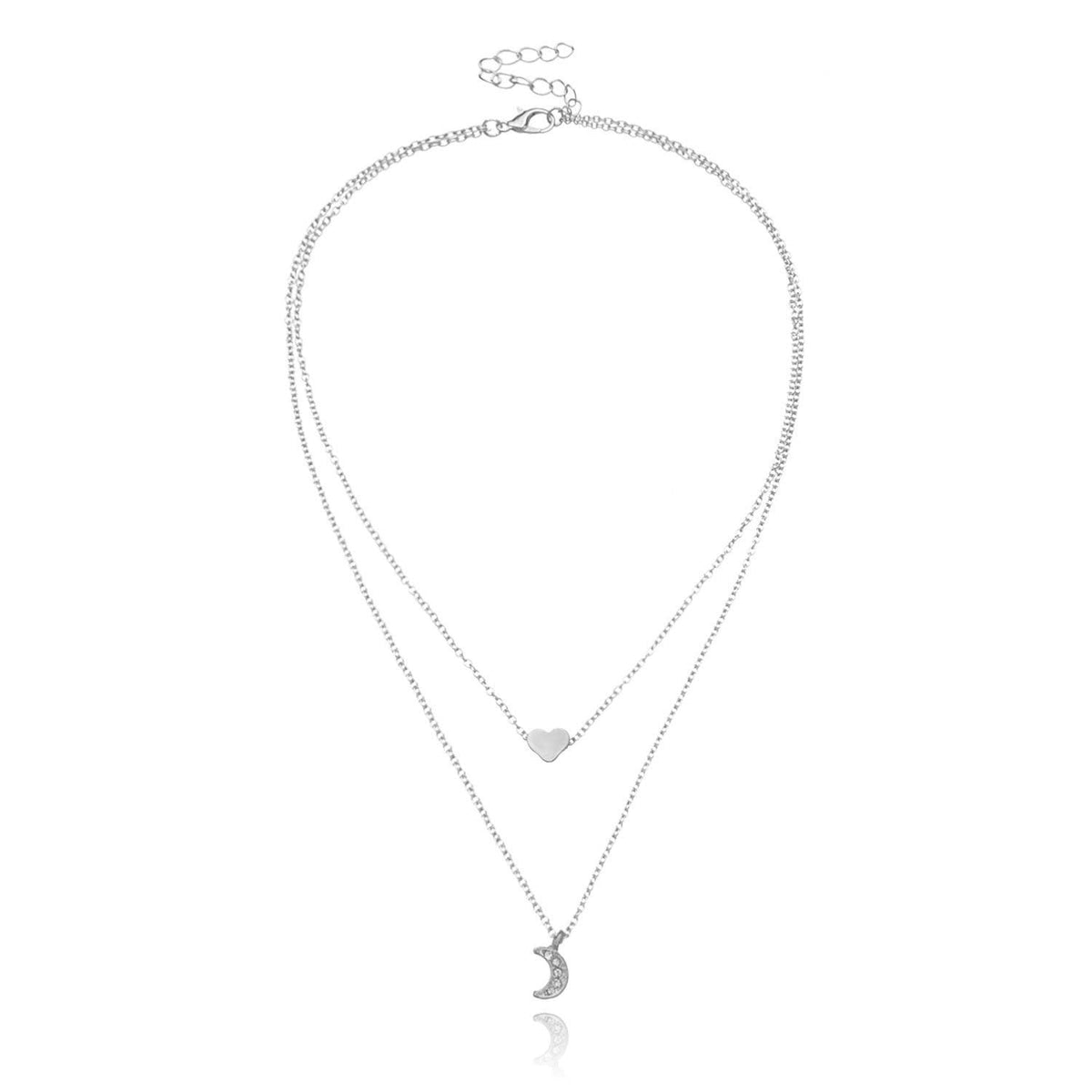Double Layer Heart Necklace