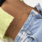 Single Layer Waist Chain Crystal Stone Body Chain