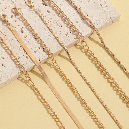 Custom Flat Snake Cuban Chain Fashion Jewelry Bracelet