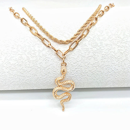 Bohemian Layered Snake Anklet Summer Beach Anklets